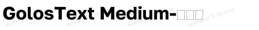 GolosText Medium字体转换